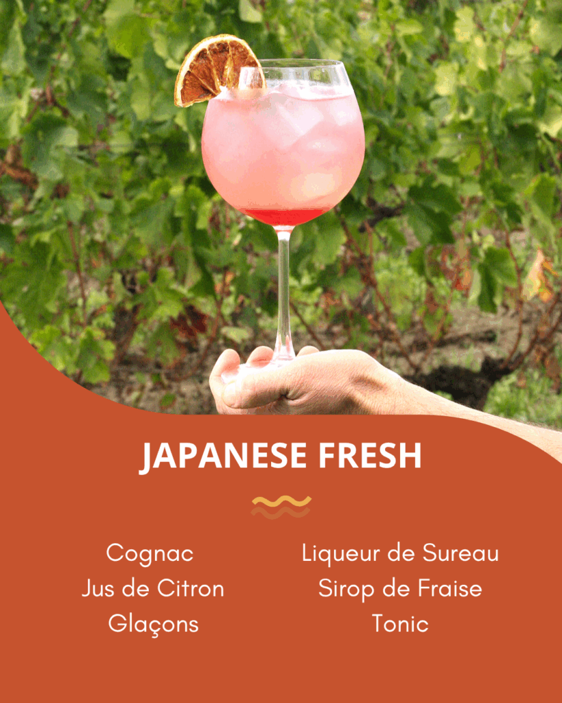 Japanese Fresh - cocktail - cognac - mixologie cognac - MFR de Vayres - Cognac Festival